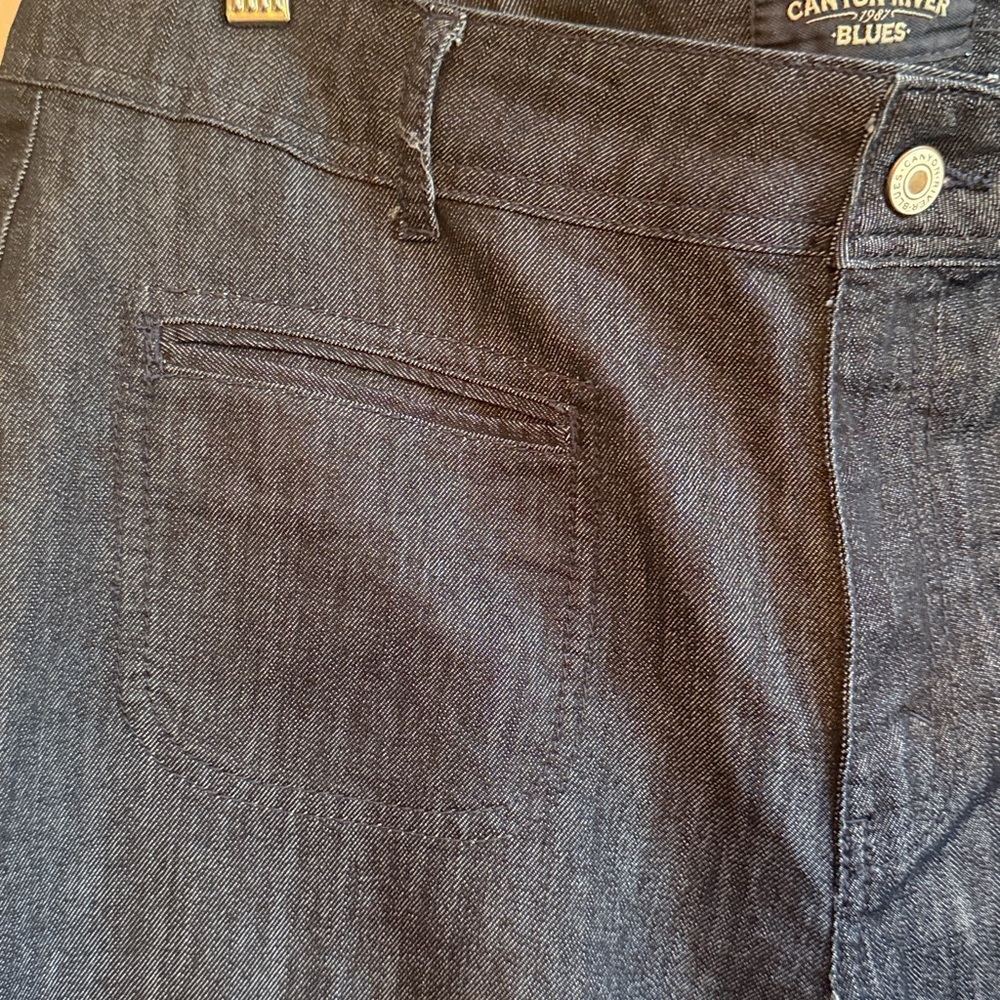 Canyon River Blues Indigo Wide Leg Jeans - Picture 4 of 6